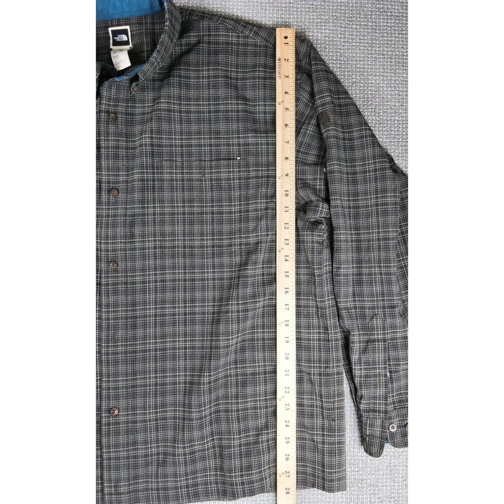 BUNDLE Set of 2 The North Face Men's Plaid Long Sleeve Trail Shirts - Size XXL